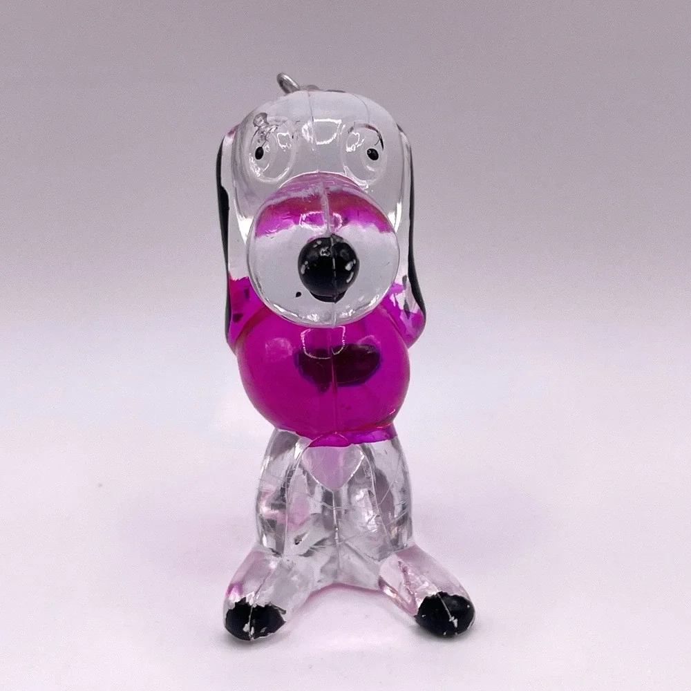Vintage Lucite Dog Christmas Ornament 3